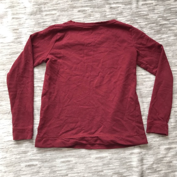 Graphic Burgundy Inspirational Crewneck Sweatshirt - Picture 3 of 5